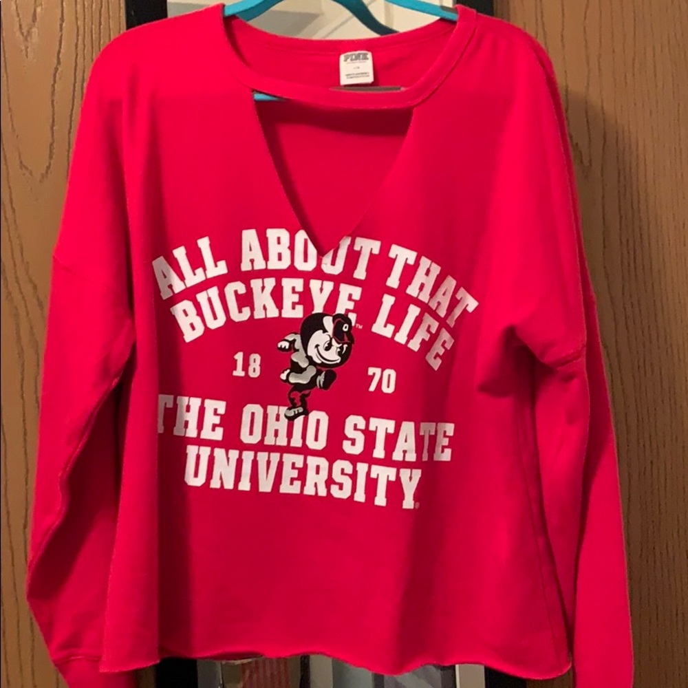 PINK Ohio State Crewneck
